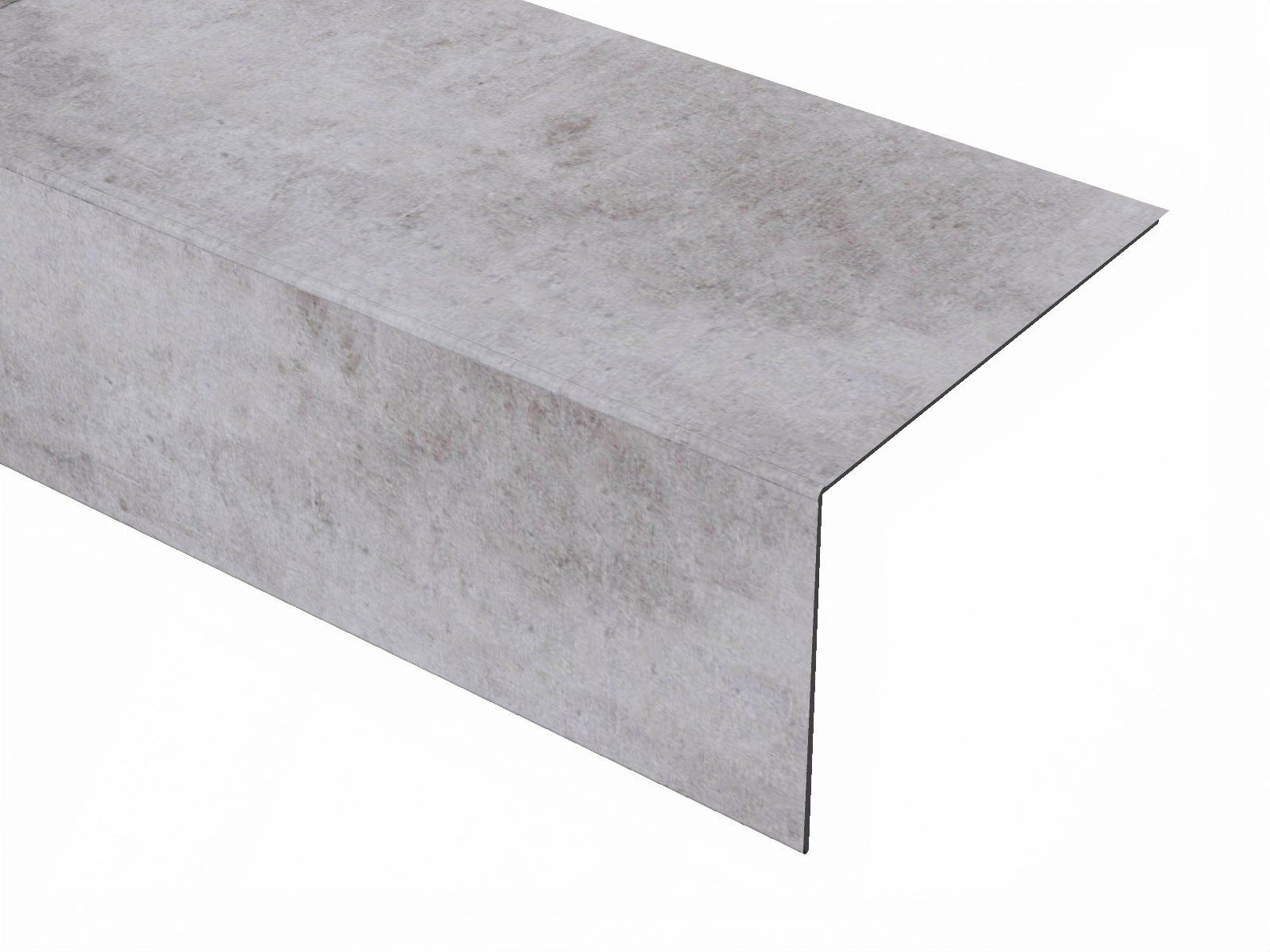 Ohnuty dilec BUKOMA Beton Kámen Šedohnědý - predni
